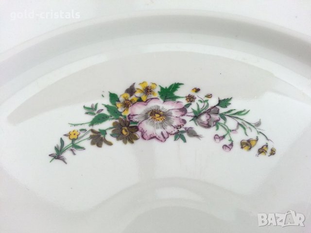 Стар български порцелан плато чиния поднос, снимка 3 - Антикварни и старинни предмети - 33617174