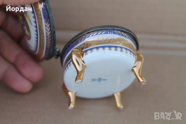 Порцеланова кутия с метален обков ''Meissen'', снимка 10 - Колекции - 51151305