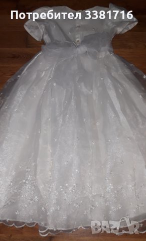 Страхотна детска булчинска рокля за ръст  134/140, снимка 6 - Детски рокли и поли - 39219000