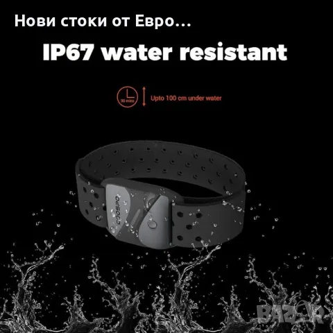 Гривна за монитор на сърдечния ритъм COOSPO HW807, Bluetooth 5.0 ANT+ HRM с LED индикатор, снимка 6 - Смарт гривни - 49543493