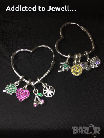 Тотална разпродажба - 50% Сребърни обици LOVED, снимка 3 - Обеци - 35082652