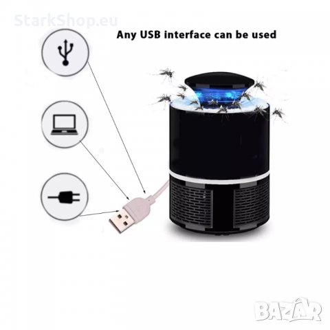 Нощна лампа против комари и насекоми мухи Led, снимка 3 - Други - 33205385