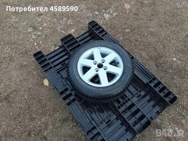 ЧИСТО НОВО Алуминиева джанта 14цола 4x100+НОВА ГУМА Continental за Toyota,Suzuki,Kia,Hyundai,Subaru, снимка 3 - Гуми и джанти - 52977596