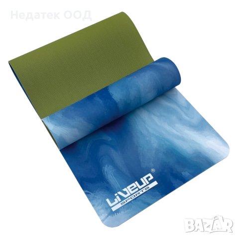 Постелка за фитнес, Yoga Blue, 183x61x0.5см, снимка 2 - Йога - 43747220