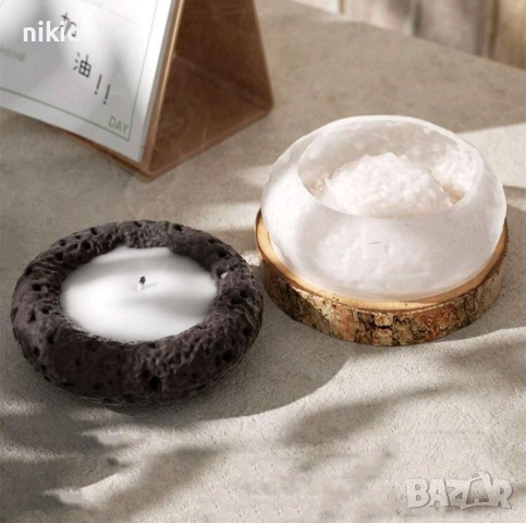 3D Голяма Кръгла кръг купа купичка кашпа пепелник силиконов молд форма смола гипс шоколад свещ , снимка 2 - Форми - 51726801