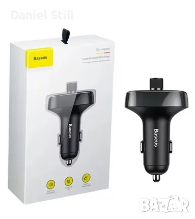 Baseus FM трансмитер и бързо зарядно за кола , снимка 1