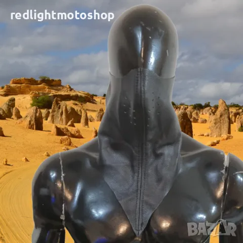 №4570 Кожена маска за мотор, чопър, кафе рейсър..