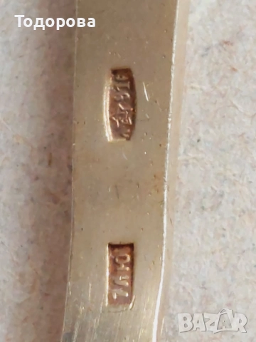 СССР сребърни лъжици-три комплекта. Сребро 875 проба., снимка 5 - Антикварни и старинни предмети - 45693394