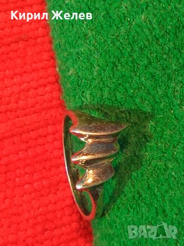 СТАР АРТ ДЕКО СРЕБЪРЕН ПРЪСТЕН АНГЛИЯ ВИСОКА ПРОБА ОКСИДИРАНО СРЕБРО РЪЧНА ЮВЕЛИРНА ИЗРАБОТКА 25831, снимка 10 - Антикварни и старинни предмети - 35747974