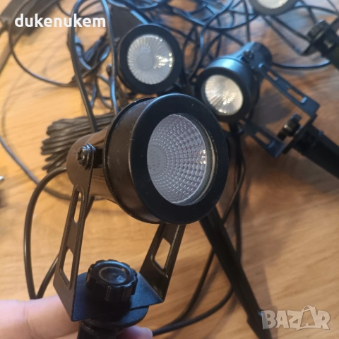 LED градинско осветление RGB – комплект 4 прожектора, 15 м, снимка 7 - Прожектори - 53081695