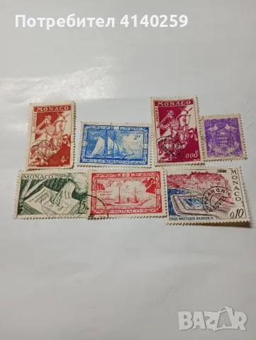 Монако марки стари , снимка 1