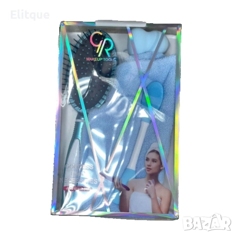 Комплект за красота четка за коса, гъба, кърпа за коса + четка за баня, снимка 2 - Други - 52895656