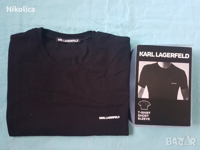 ОРИГИНАЛНИ тениски KARL LAGERFELD,размер L/XL.С кутия!НОВИ!, снимка 5 - Тениски - 26584648
