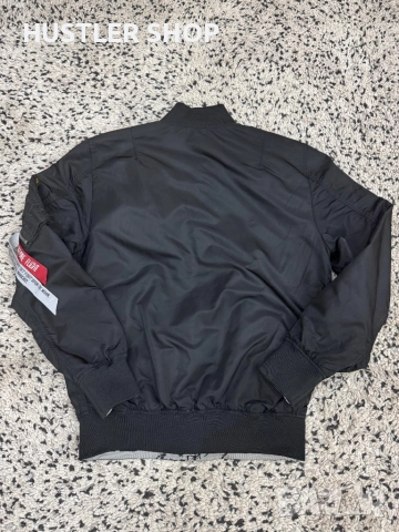 Мъжки двулицев бомбер ALPHA INDUSTRIES. Размер М, снимка 11 - Якета - 52816595