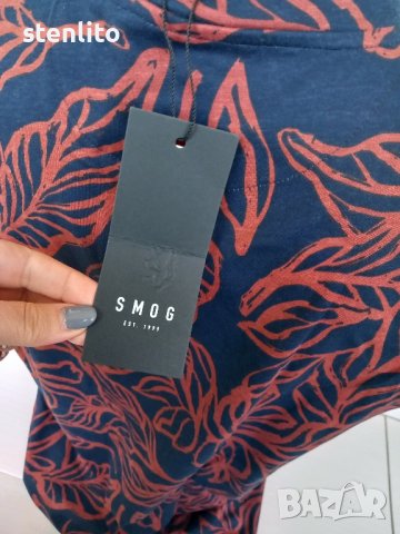 Нова мъжка тениска Smog размер XS, снимка 4 - Тениски - 43179502
