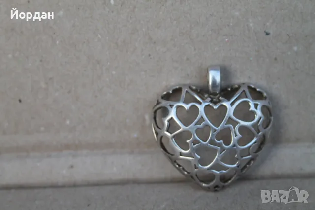Сребърно сърце фирма ''Joop'', снимка 2 - Колиета, медальони, синджири - 48728802