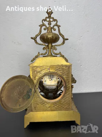 Бронзов часовник №6756 , снимка 7 - Антикварни и старинни предмети - 49807408