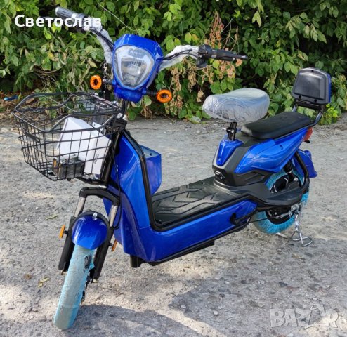 Електрически скутер EcoWay модел JY 450W мотор син цвят, снимка 5 - Мотоциклети и мототехника - 44027610