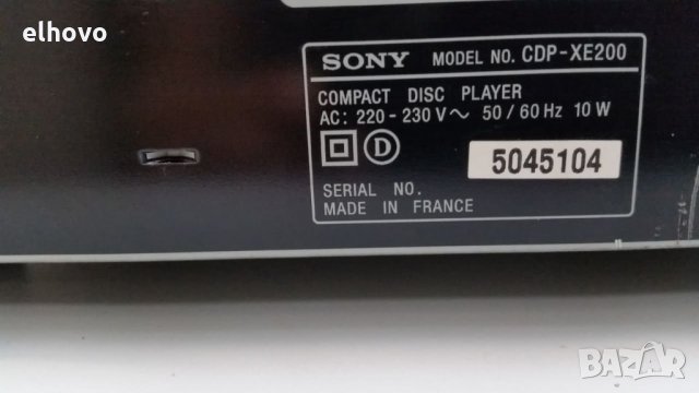 CD player Sony CDP-XE200, снимка 4 - Аудиосистеми - 26442185