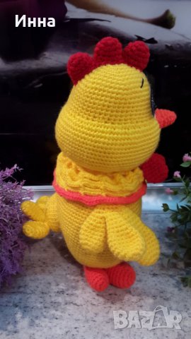 Великденски подаръци. Пиле в розово. Плетена играчка. Ръчно изработена., снимка 13 - Плюшени играчки - 39875402