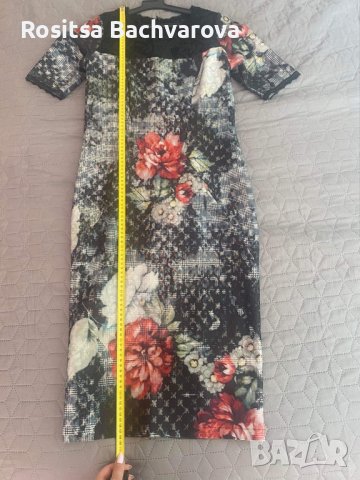 Елегантна рокля с 3/4 ръкав, М размер, снимка 10 - Рокли - 35985484