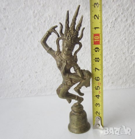 Индия божество метал бронз фигура пластика статуетка, снимка 8 - Антикварни и старинни предмети - 28965602