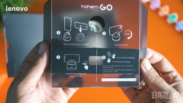 двуосов статив за смартфон Hohem Go, снимка 5 - Чанти, стативи, аксесоари - 43166269