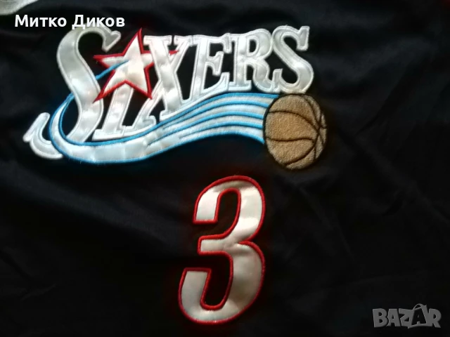 Alan Iverson # 3 Nba Philadelphia 76ers баскетболна тениска размер Л, снимка 6 - Баскетбол - 51061504