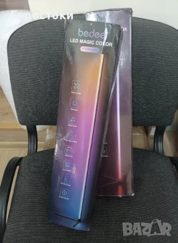 BEDEE LED RGB подова лампа, ъглова смарт лампа, 16 милиона цвята, музикална синхронизация, снимка 8 - Лампиони - 50747121