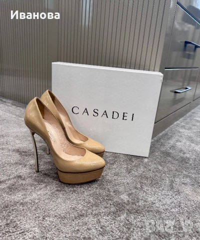 Оригинални дамски обувки CASADEI, снимка 2 - Дамски обувки на ток - 52771822