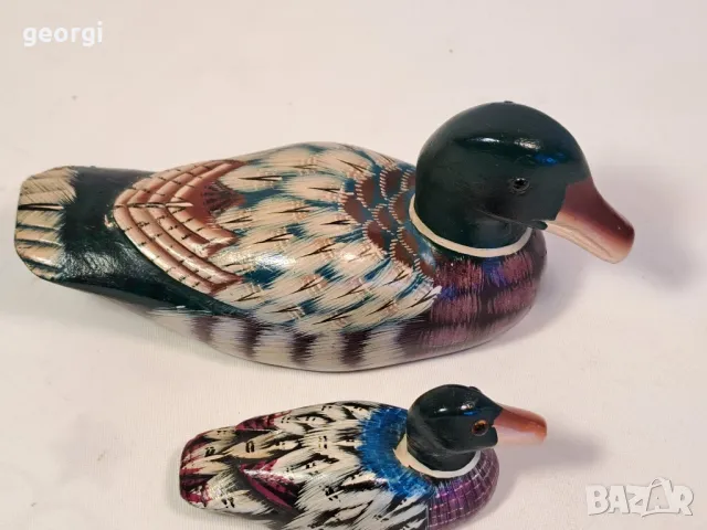 три дървени статуетки патици 25/3, снимка 5 - Статуетки - 50090365