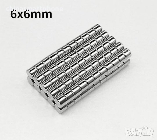 6x6mm Неодимов Магнит N52 450-490Gs, снимка 6 - Резервни части за машини - 43966028