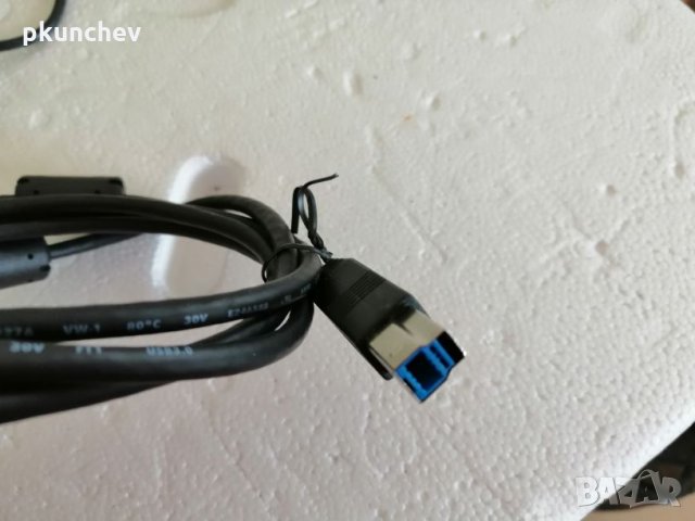 Кабел USB 3.0 A to B, снимка 3 - Кабели и адаптери - 27035577