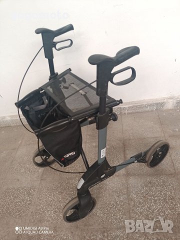 КАТО НОВ АЛУМИНИЕВ Ролатор Topro Troja, инвалидна проходилка,количка,made in NORWAY, снимка 15 - Ролатори - 37341658