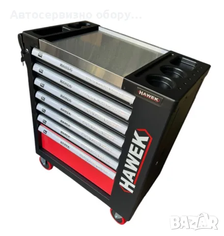 Шкаф / Количка с инструменти 261 части HAWEK, снимка 3 - Други инструменти - 47526762