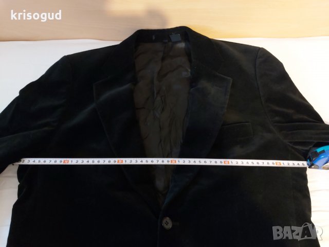 Стилно мъжко сако, 100% памук, Размер EU: 52, произведено в Литва, снимка 2 - Сака - 27319647