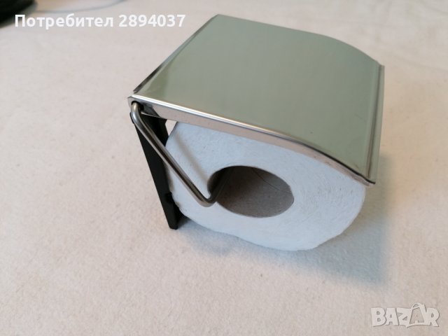 Висококачествена стабилна поставка за тоалетна хартия хромирана  стомана, снимка 2 - Други стоки за дома - 43773841