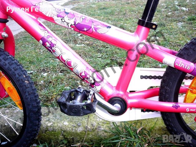 Детски велосипед/колело 16” Scott Contessa JR, алуминиева рамка, розов, контра , снимка 8 - Велосипеди - 43843167