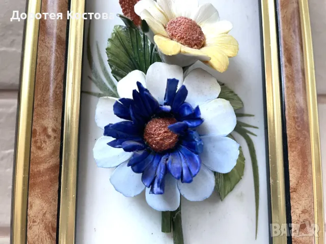 Красива 3д картина с порцелан от Италия, снимка 3 - Антикварни и старинни предмети - 48418684