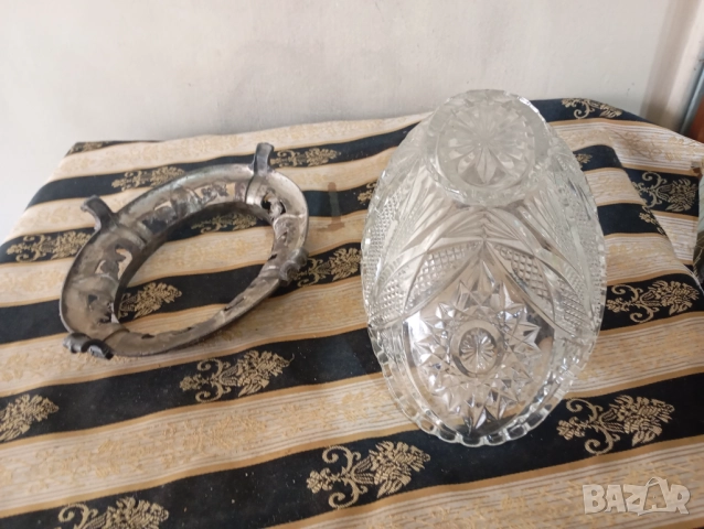 Купа,фруктиера арт деко, снимка 6 - Антикварни и старинни предмети - 52454628