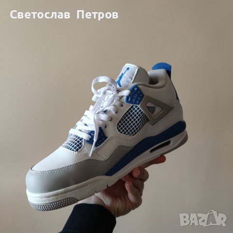 Nike Jordan 4 Military Blue , снимка 3 - Кецове - 36541697