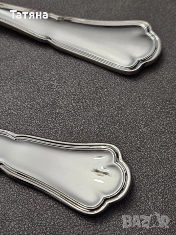 Нови Вилици и лъжици (19 брой) за маса Ecruis Victoria Contours с посребрени покрития / 100 микрона, снимка 8 - Прибори за хранене, готвене и сервиране - 53402523