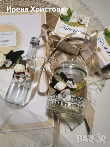 Комплект за кръщене, снимка 6 - Подаръци за кръщене - 52865716