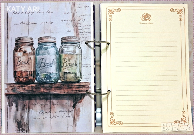 Тефтер за рецепти "Лукчета" в лилаво, снимка 4 - Други - 52283339