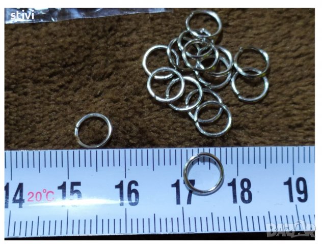 Халки за бижута , подходящи при изработване на бижута 8 мм.