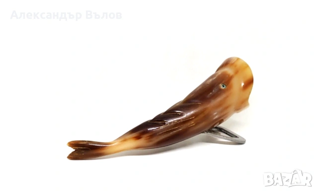Стара Отварачка от Рог форма на Риба, снимка 5 - Колекции - 53064997