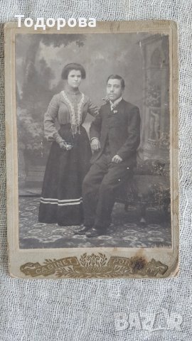 Стара картонена кабинетна снимка