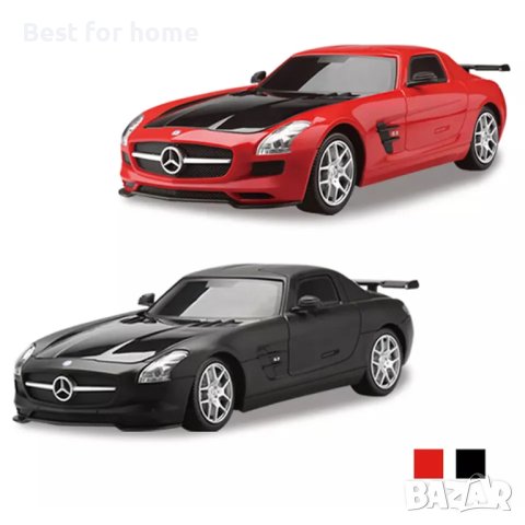 Кола с дистанционно Mercedes Benz SLS AMG Black RC 1:24 / 2.4 GHz, снимка 9 - Коли, камиони, мотори, писти - 43486038