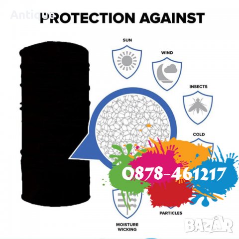 ПРОМОЦИЯ! Маска за лице тип бандана с бял череп, снимка 4 - Други спортове - 39215111