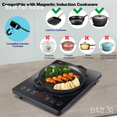 Индукционен котлон AMZCHEF, снимка 7 - Котлони - 53293876